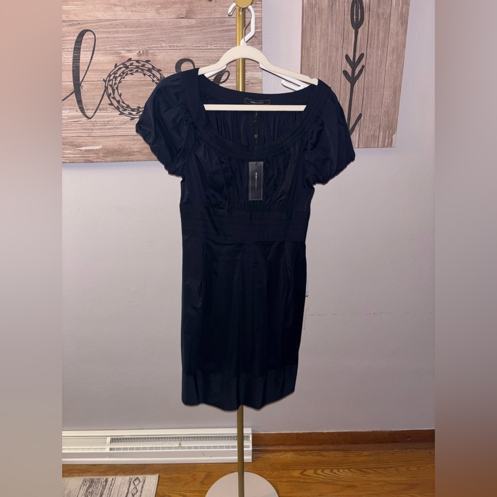 BCBGMaxAzria Dark Blue Midi Dress NWT